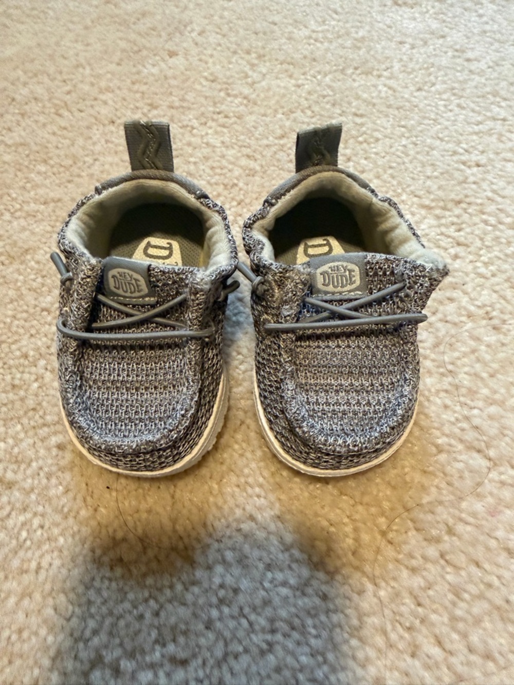 Hey Dude Kids Grey Knit Slip-On Sneakers - Picture 2 of 5